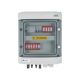 DCAC hermetic IP65 EMITER connection switchboard with Dehn 1000V DC surge arrester type 2, 2 x PV string, 2 x MPPT // Dehn AC limiter type 2, 10A 3-F, RCD type A 40A/300mA