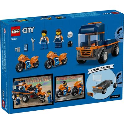 2. LEGO City 60491 Motorcycle Transporter