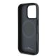 7. BMW Signature Leather Half Textured & Circle MagSafe case for iPhone 16 Pro - black