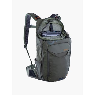 6. EVOC Stage 12 dark olive cycling backpack