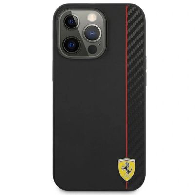 3. Ferrari On Track Carbon Stripe Case for iPhone 13 / 13 Pro - Black