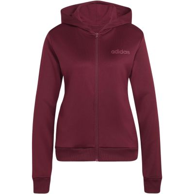 4. Women's adidas Essentials Linear Burgundy Tracksuit KQ7588