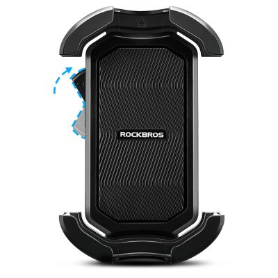 4. Rockbros 25210032005 Motorcycle Phone Holder for Mirror - Black