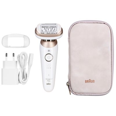 22. BRAUN Silk-epil 9-011 3D IPL Epilator, Wet and Dry, White, Gold