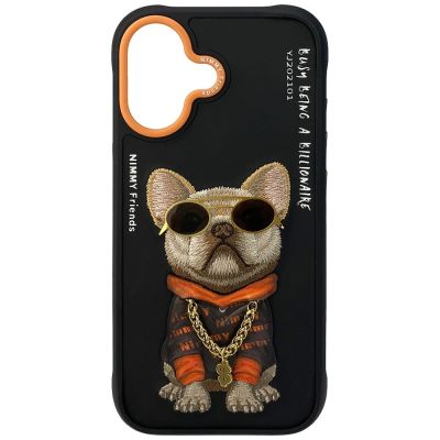 3. Nimmy Glasses Cool Dog iPhone 17 Case - Black