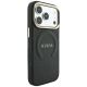 4. Guess Saffiano Peony & Ring MagSafe Case for iPhone 17 Pro Max / 18 Pro Max - Black