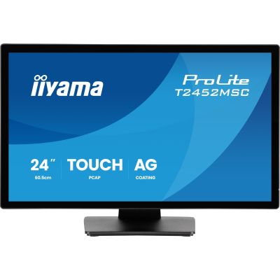 3. iiyama ProLite T2452MSC-B2AG computer monitor 61 cm (24") 1920 x 1080 px Full HD LED Touchscreen Black