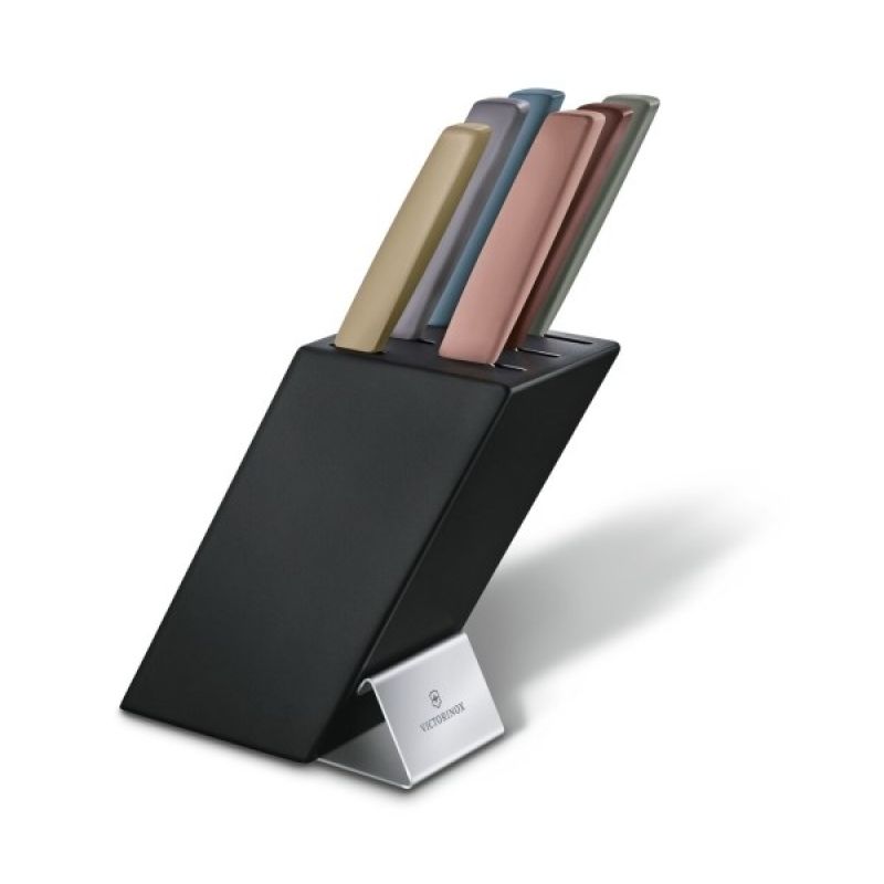 VictorinoxV-6.71 86.66 Swiss Modern Knife Block, 6 pieces, beech wood