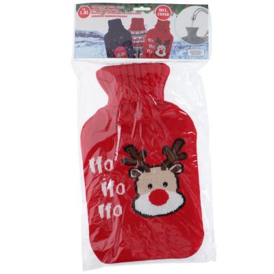 6. RUBBER HOT WATER BOTTLE IN ALPINA CASE 1.7L RED