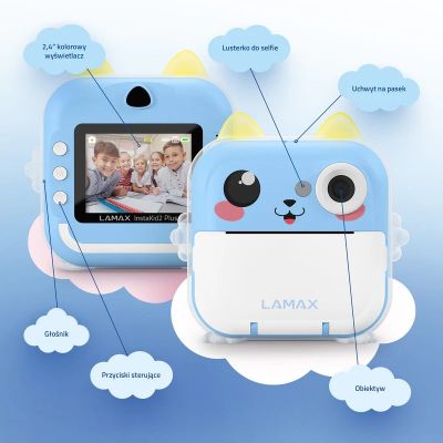 4. LAMAX InstaKid2 Plus Children's Camera, Blue