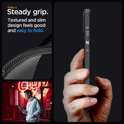 12. Spigen Liquid Air iPhone 15 Pro Case - Matte Black