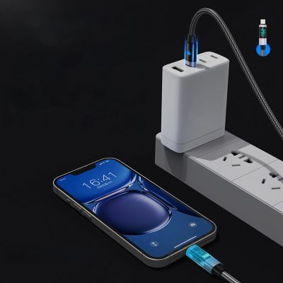 6. Orico LDA2L USB-A to Lightning Cable 12W with LED Display 0.5m - Black and Silver