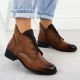 6. Women’s Camel Winter Ankle Boots Jezzi ASA198-15