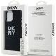 8. DKNY Liquid Silicone Metal Logo iPhone 15 Pro Case - Black