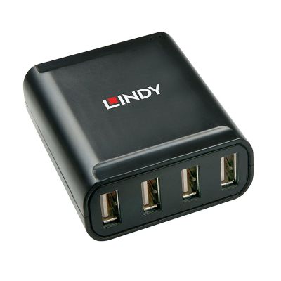 4. Lindy 42679 USB 2.0 Hubs and Hubs Black
