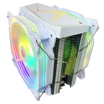 3. CPU cooler Rampage OCTAGONC60-WHITE LGA1700/AM5 1800RPM 2x 120mm ARGB PWM