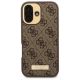 3. Guess 4G Logo Plate MagSafe iPhone 16 Plus Case - Brown