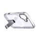 3. Hybrid Armor X Case for iPhone 17 with Stand, Compatible with MagSafe - Transparent