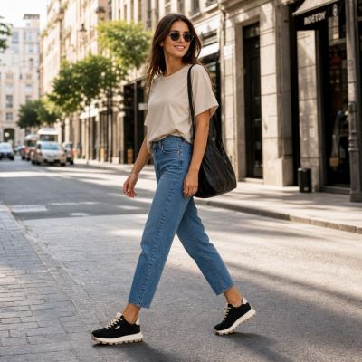 11. Leather platform sneakers black Filippo DP7498