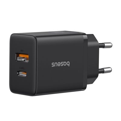 3. Baseus Cube Pro 30W USB-C USB-A Wall Charger - Black