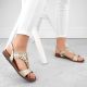 4. Sergio Leone W SK445 gold openwork flat sandals