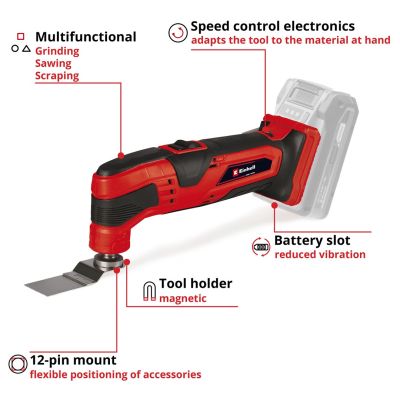 2. Einhell TC-MG 18 Li-Solo Black, Red