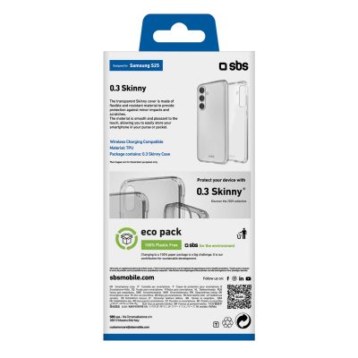3. SBS Skinny Cover for Samsung Galaxy S25 - Transparent