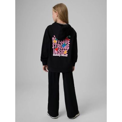 2. Girls' wide-leg sweatpants 4F 4FJRSS26TTROF1918-20S