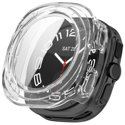 7. Tech-Protect Defense 2-Pack Case for Samsung Galaxy Watch Ultra 47mm - Clear Matte Black