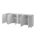 2. PAFOS chest of drawers 200x40x82 white matt