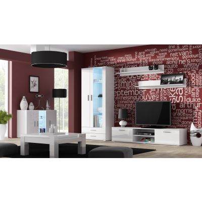 7. TV cabinet SOHO 180 white/gloss white