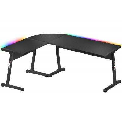 23. Huzaro Hero 6.0 Black RGB Gaming Desk