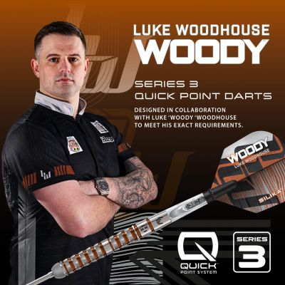 7. Harrows LUKE WOODHOUSE SERIES 3 90% steeltip darts