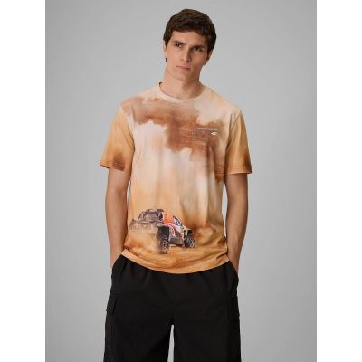 Men's regular printed T-shirt 4F 4FRSS26TTSHM4237-83A