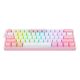 6. REDRAGON K617-RGB Fizz RGB White/Pink USB Keyboard Pink, White