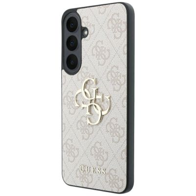 2. Guess Leather 4G Metal Logo Case for Samsung Galaxy S26 FE - Pink