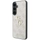 2. Guess Leather 4G Metal Logo Case for Samsung Galaxy S26 FE - Pink