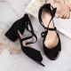 3. Sergio Leone W SK367A black block heel sandals