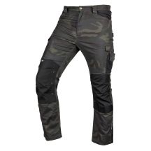 Mix&Match work trousers, canvas, Cordura reinforcements, green camouflage, size M