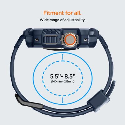 32. Spigen Rugged Armor Pro Case for Apple Watch Ultra 1 / 2 (49mm) - Navy Blue