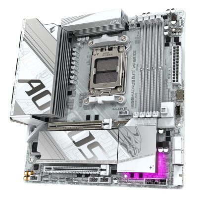 5. GIGA B850M AORUS ELITE WF6E ICE AM5 DDR5 µATX Motherboard