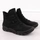 22. Women's insulated black ankle boots Rieker 55069-00
