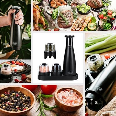 2. ADLER AD 4449b Spice Grinder Set Black