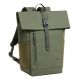 2. Rivacase Eden Backpack Travel Backpack Olive Waxed Leather (Pull Up), Polyester, Recycled Polyethylene Terephthalate (rPET)
