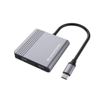 11. Conceptronic DONN13G Docking Station Wired USB 3.2 Gen 1 (3.1 Gen 1) Type-C Gray