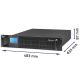 9. UPS RACK Qoltec Pure Sine LCD 3000VA 2400W emergency power supply