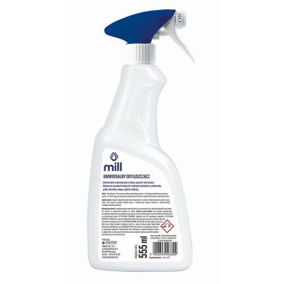 2. MILL CLEAN Universal Degreaser for greasy stains on clothing, plastics, and other surfaces. 555 ml.