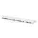 31. High density patch panel 19'' 24x RJ45, LSA level, cat.6A, shielded, 0.5U, gray, cable guide