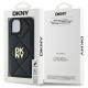 8. DKNY Quilted Stack Logo iPhone 14 Case - Black