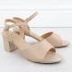 2. Women's beige high heel sandals Vinceza 20275